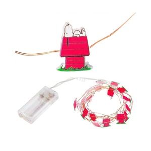 Silver Buffalo Peanuts Snoopy 20ct Decorative String Lights 7 Ft Long, White LED